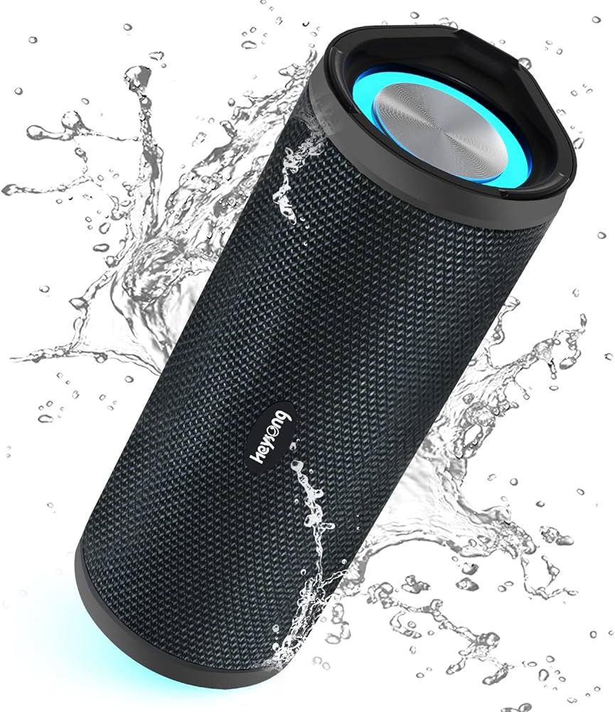 HEYSONG Portable Bluetooth Speaker, Wireless Outdoor Speakers, IPX7 Waterproof, 40H Playtime, TF Car | Amazon (US)