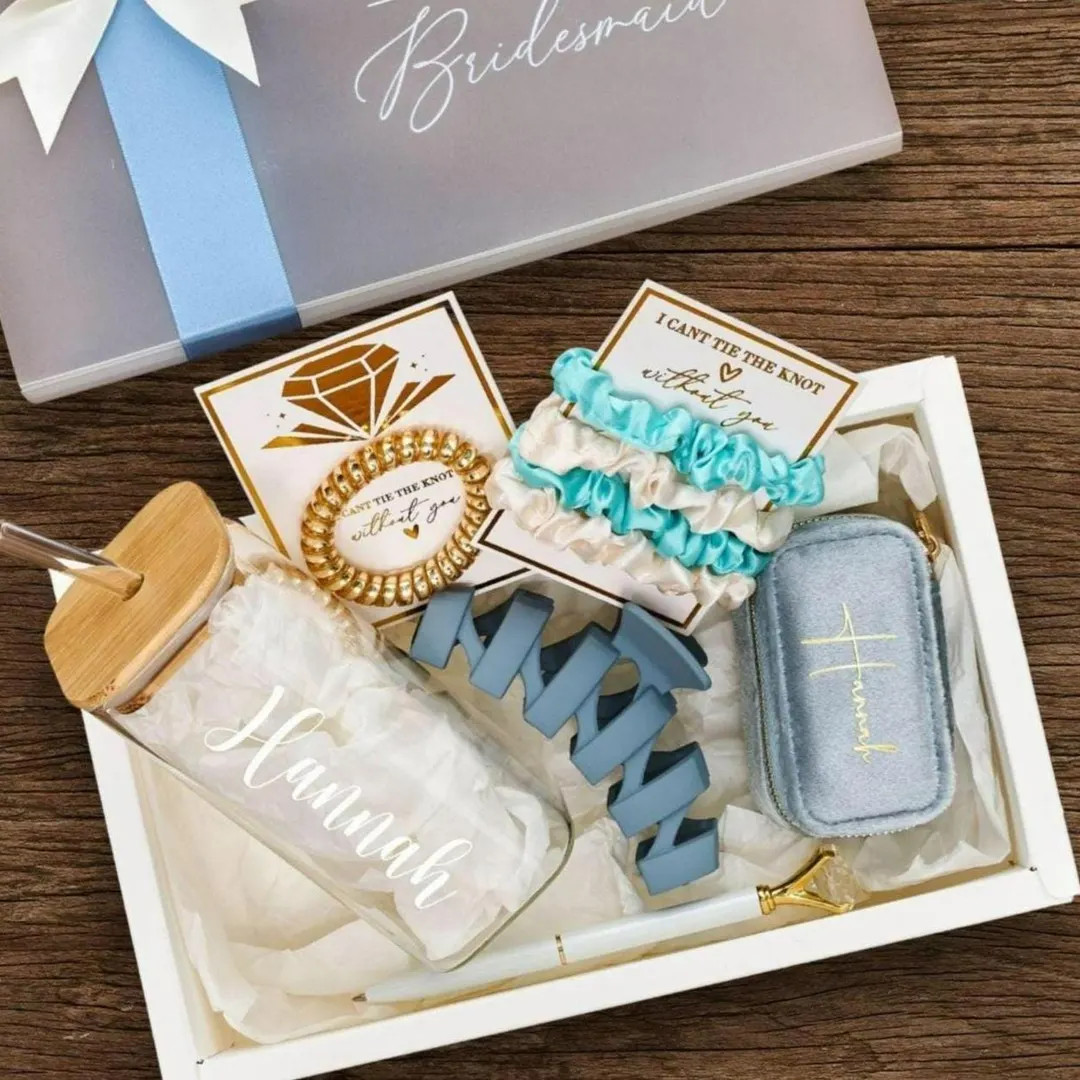Bridesmaid Proposal Gift Boxes, Unique Bridesmaid Gift Boxes, Personalized Wedding Gift Box Sets,... | Etsy (US)
