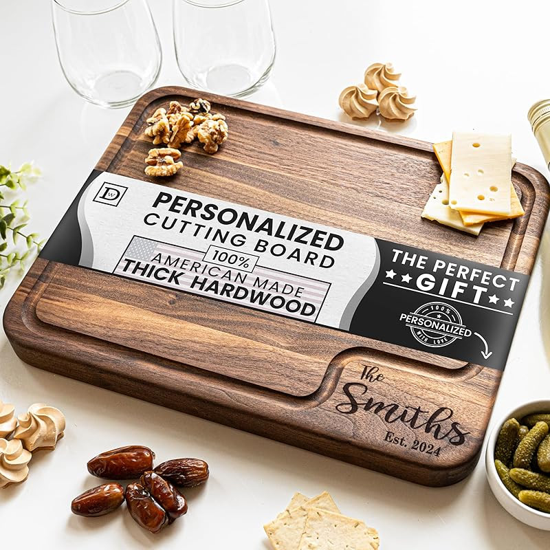 Custom Cutting Boards Wood Engraved - Personalized Cutting Board 100% USA Made - Custom Cutting B... | Amazon (US)