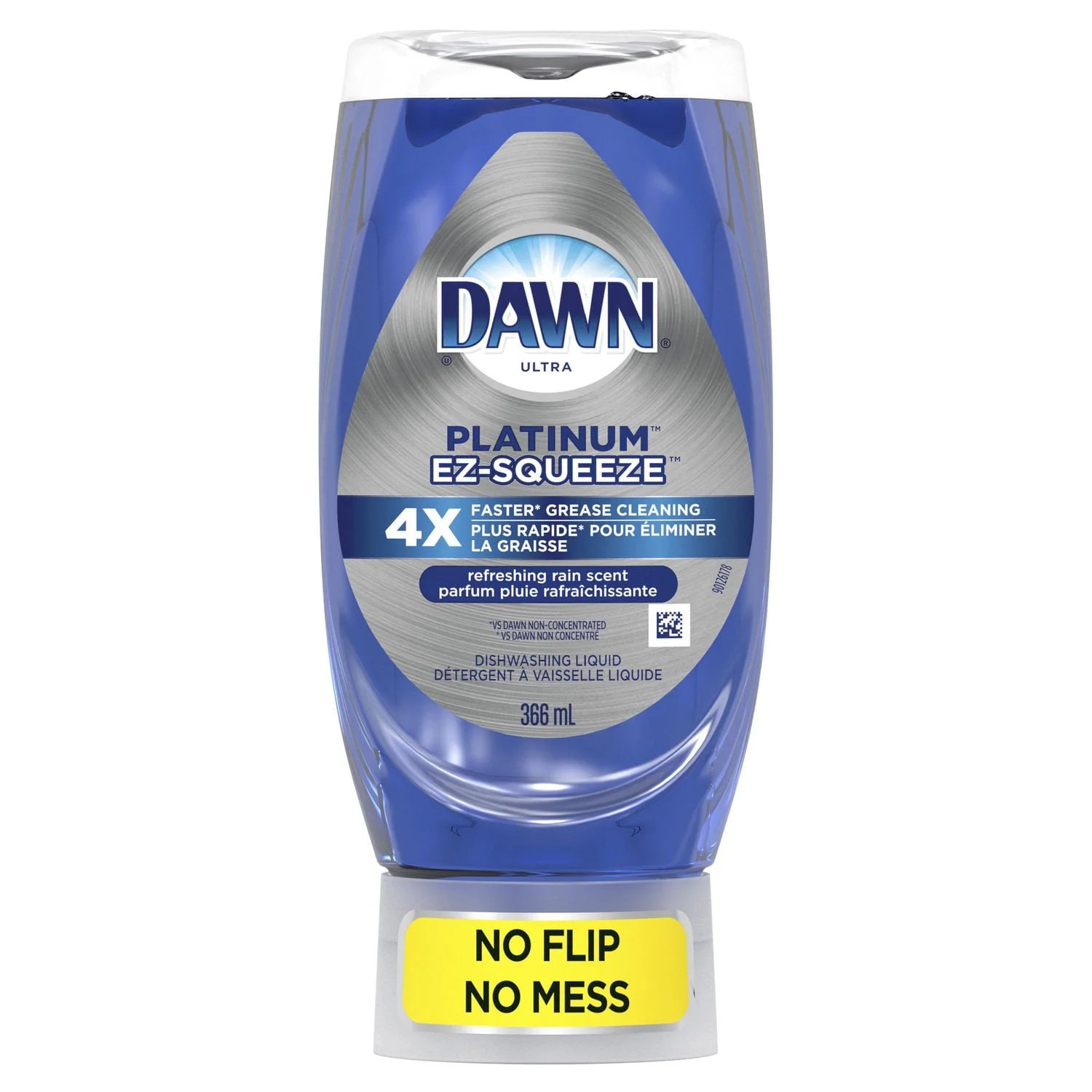 Dawn EZ-Squeeze Platinum Dishwashing Liquid Dish Soap, Refreshing Rain Scent, 366 ml | Walmart (CA)