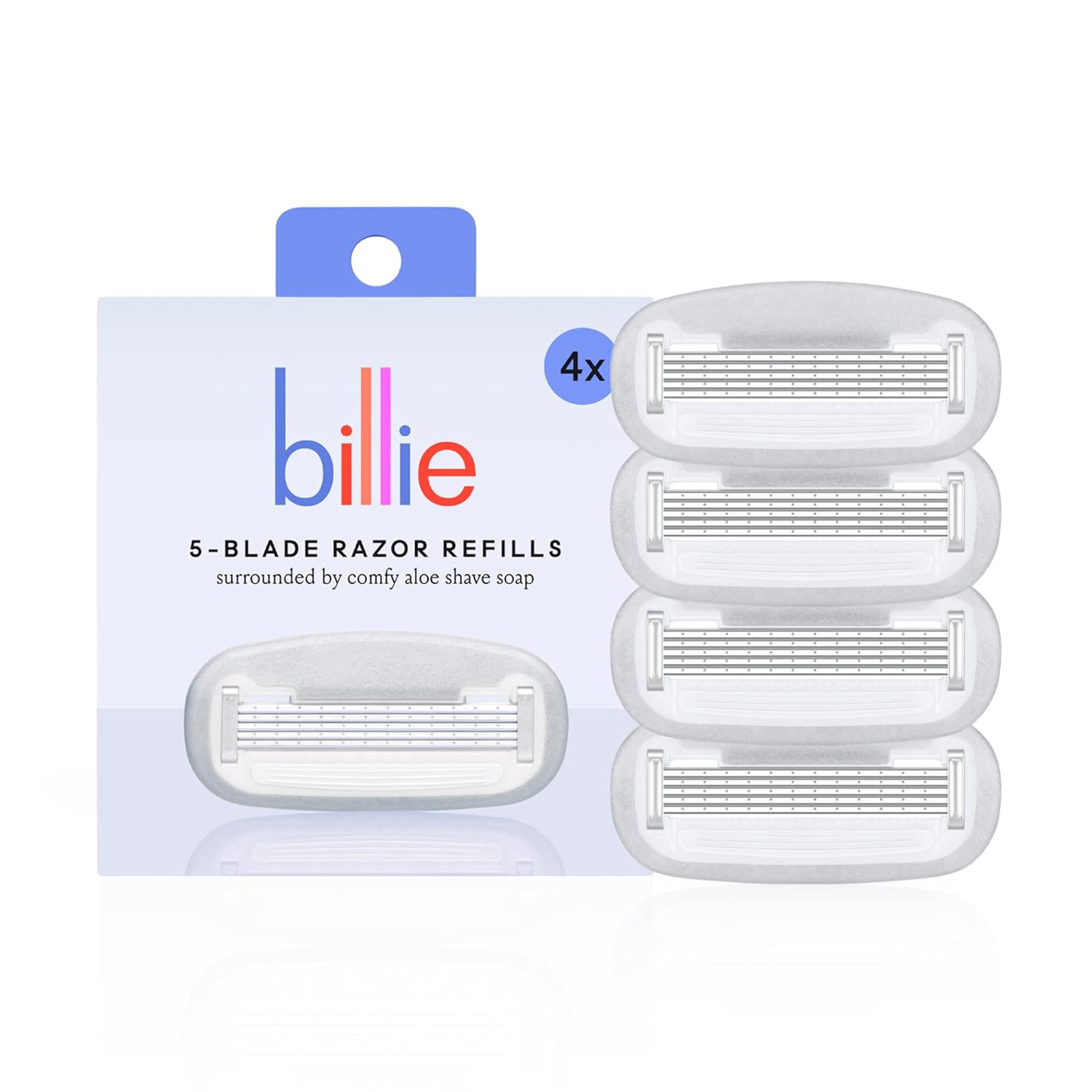 Billie Women’s Razor Refill Blades 5-Blade Cartridges - 4 count | Amazon (US)