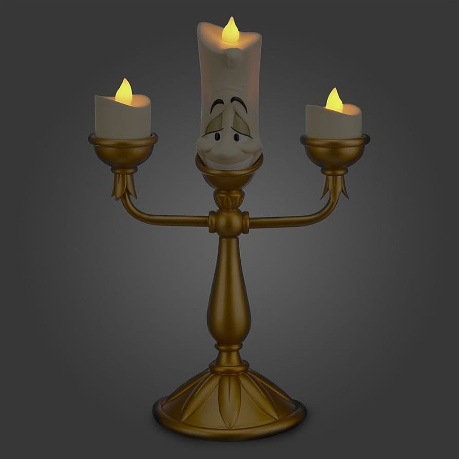 Disney Parks Exclusive Beauty and the Beast Light-Up Lumiere Candlestick Figure | Amazon (US)