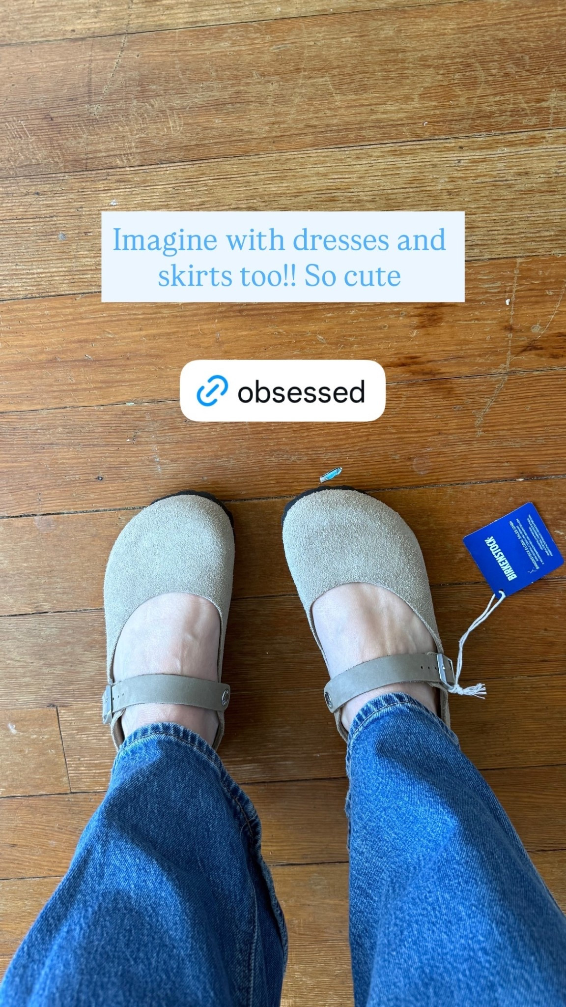 Imagine with dresses and skirts too!! So cute. Birkenstock Mary Jane's

#LTKdayinmylife #LTKspring #LTKspringtrends