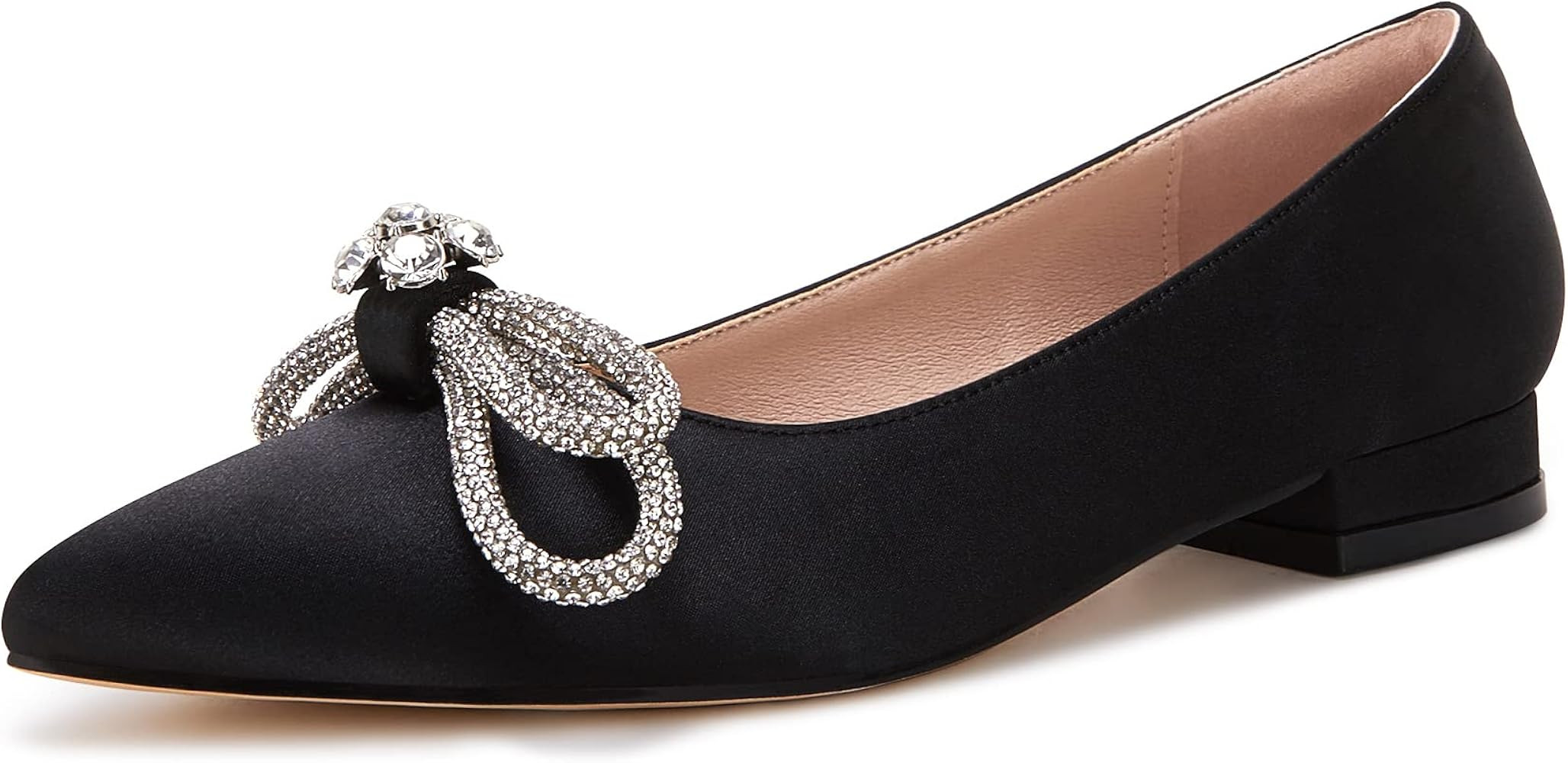 VETASTE Women's Ballet Flats Double Bow Pointed Toe Casual Comfortable Slip on Flat Ballerina Sho... | Amazon (US)