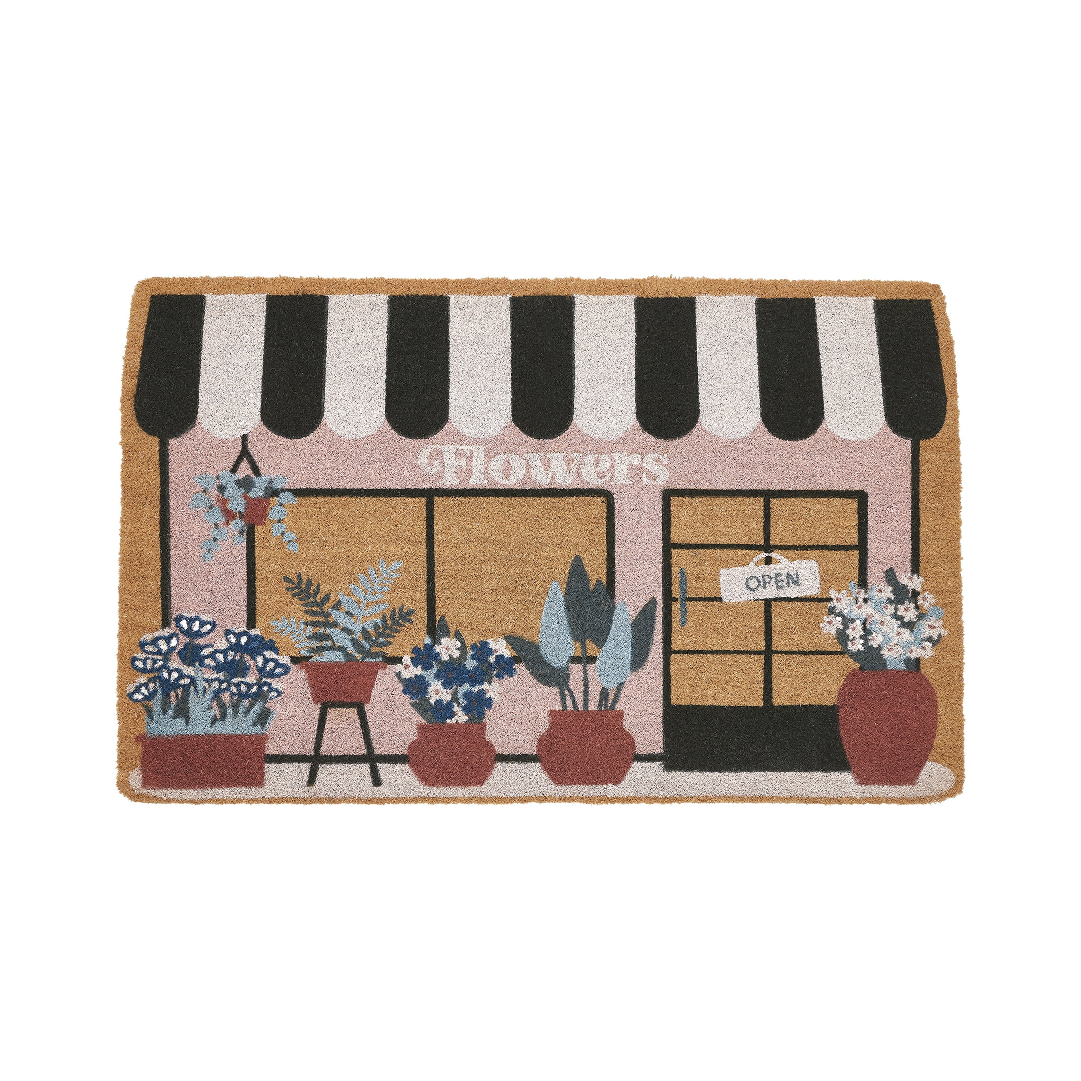 My Texas House Multicolor Flowers Shop Outdoor Coir Doormat, 18" x 30" | Walmart (US)