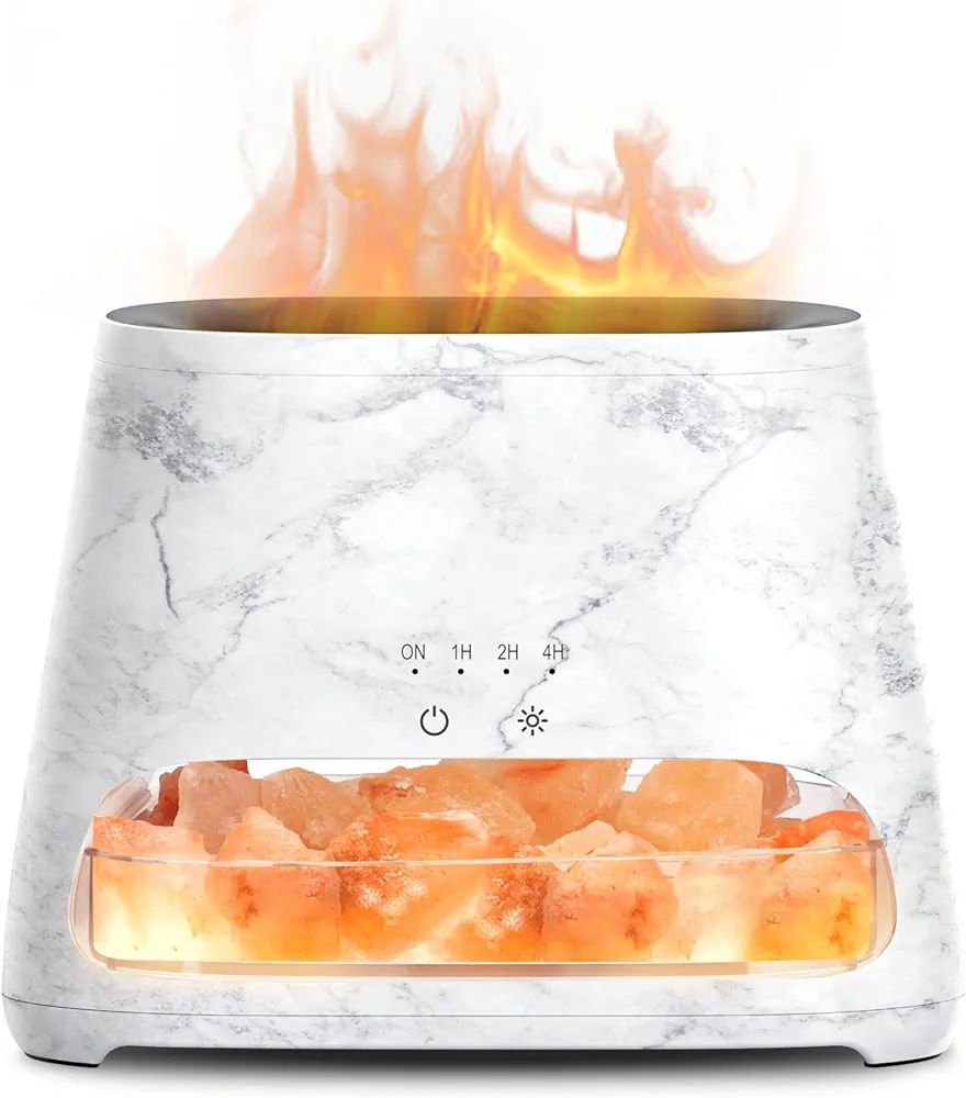 SALKING 2-in-1 Ultrasonic Essential Oil Diffuser & Himalayan Salt Lamp, Aromatherapy Diffuser Coo... | Amazon (US)