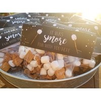 Smores Camping Party Favor Bag Toppers - Backyard Theme Favors Birthday Décor Overnight Decor | Etsy (US)