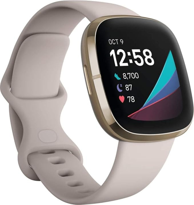 Fitbit Sense Health & Fitness Smartwatch W/GPS, Bluetooth Call/Text, Heart Rate SpO2, ECG, Skin T... | Amazon (US)