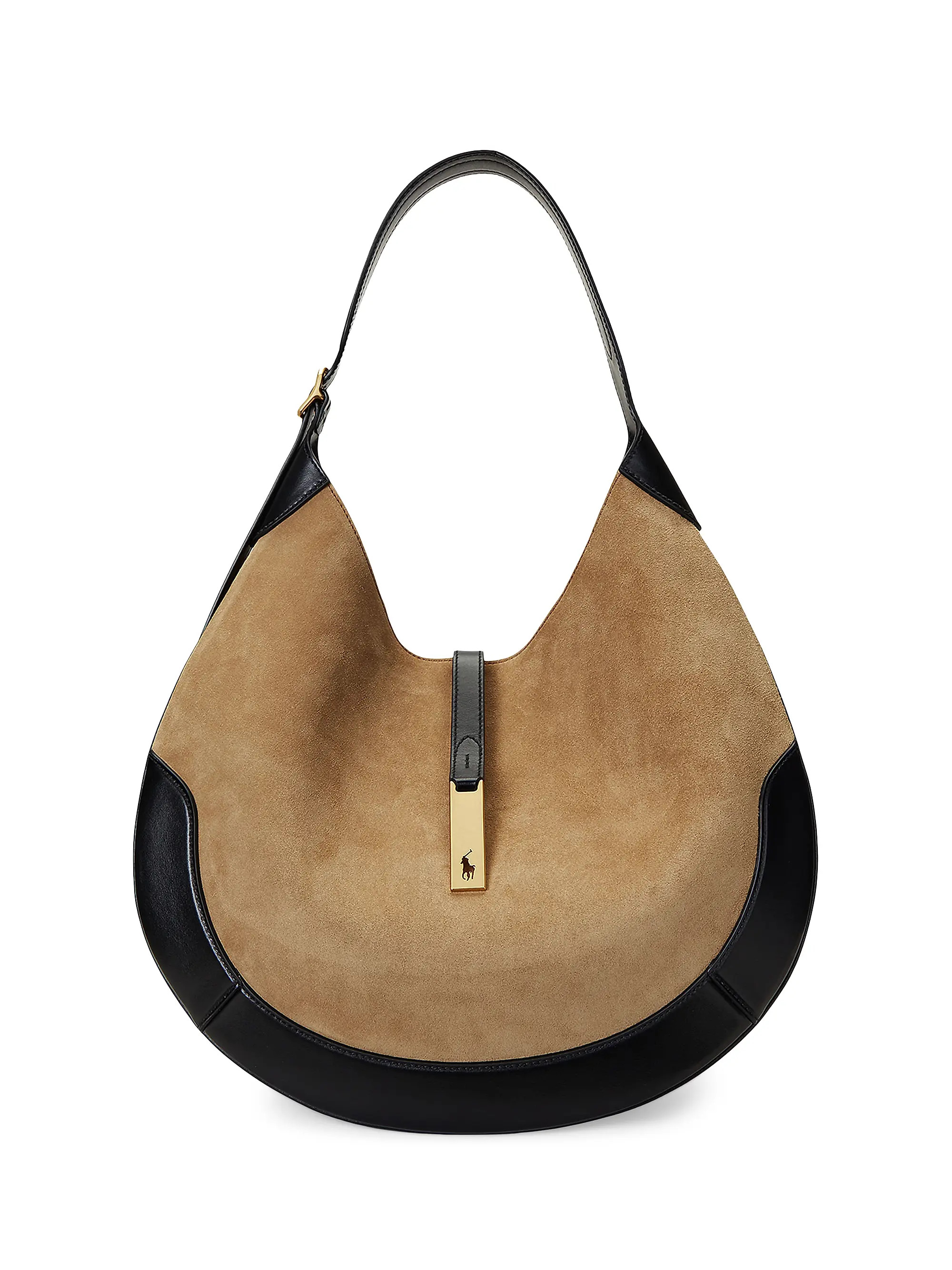 Large Polo ID Suede Bag | Saks Fifth Avenue
