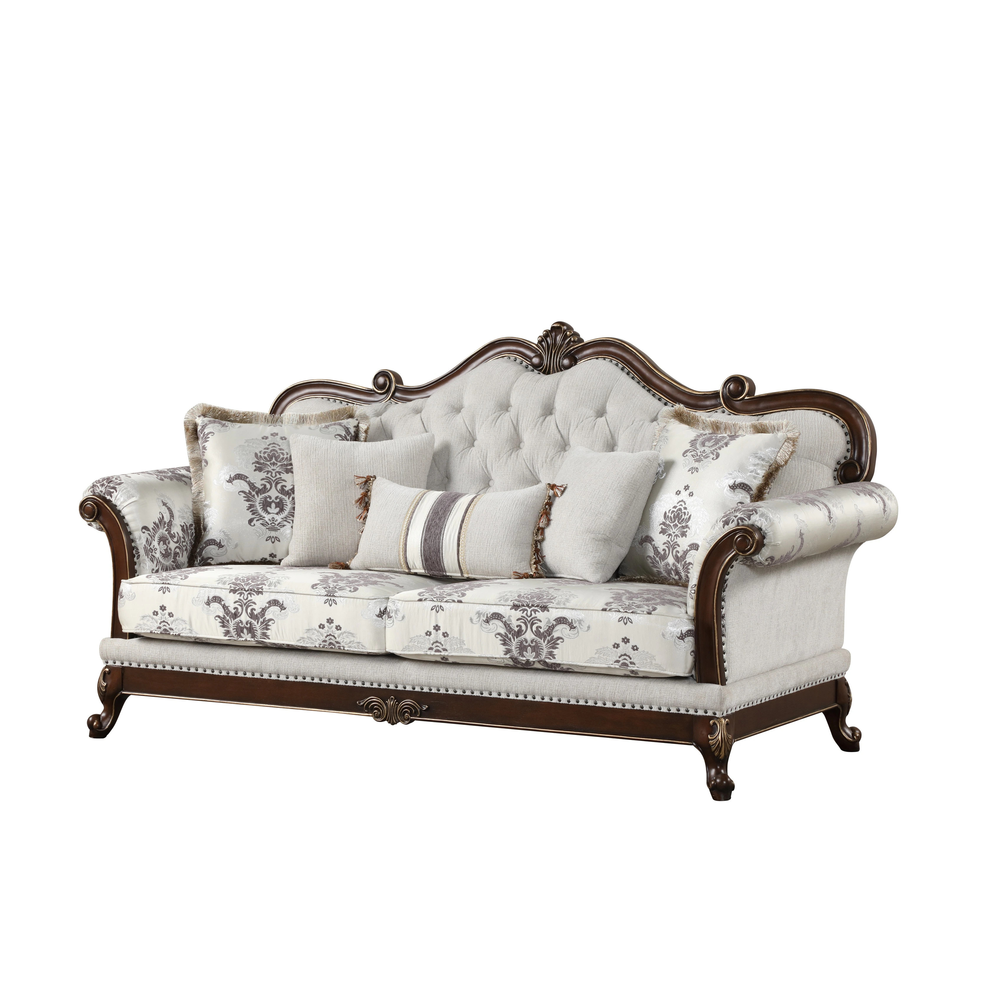 Gloria Traditional Style button tufted Sofa | Bed Bath & Beyond