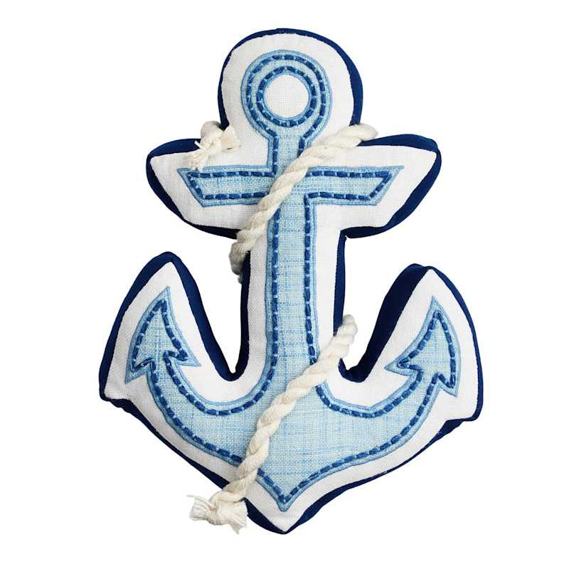 Honeybloom Shaped Anchor Outdoor Throw Pillow, 18x13 | At Home