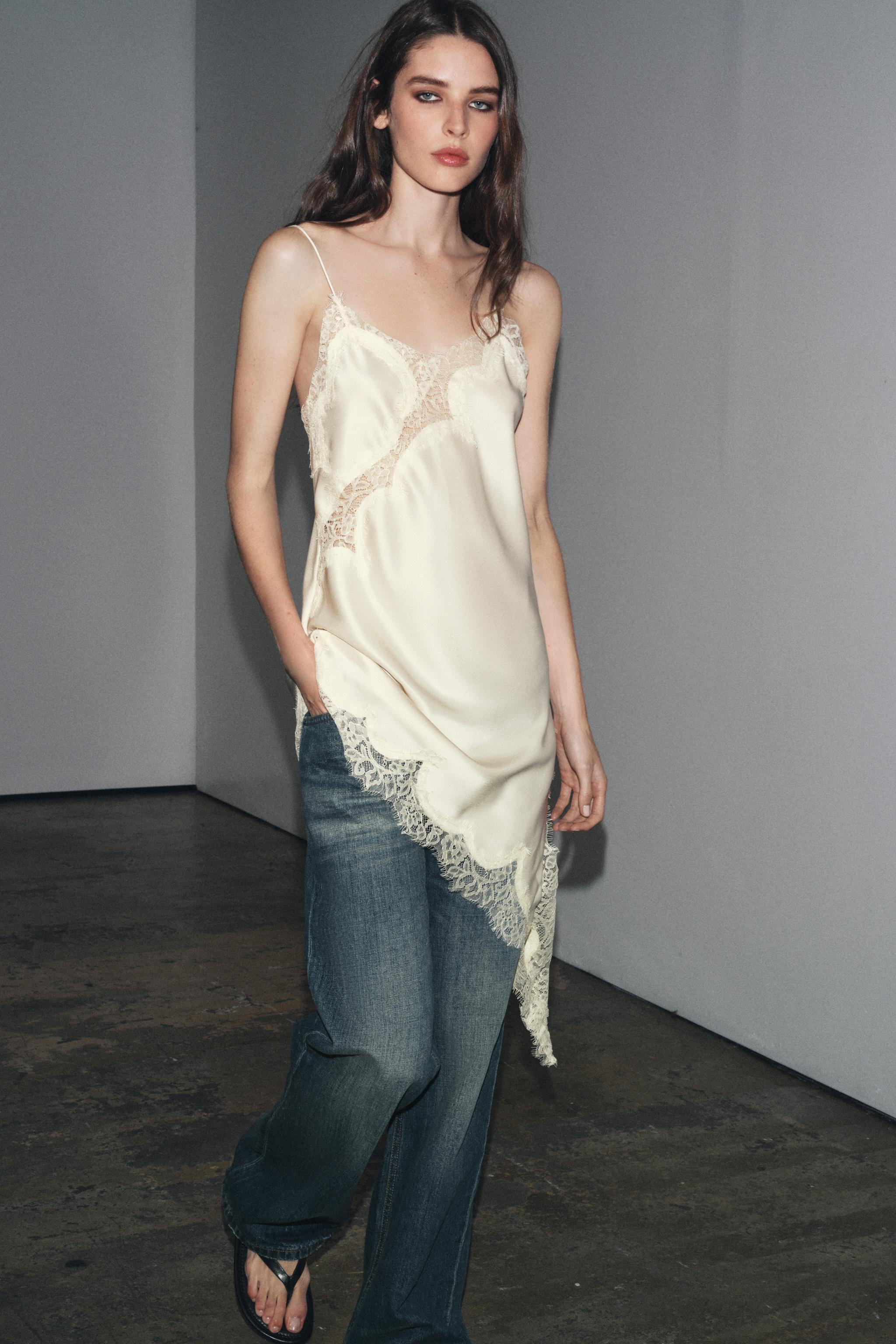 ASYMMETRIC LACE DRESS ZW COLLECTION | Zara AU