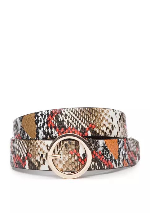 Colorful Python Reversible Belt | Belk