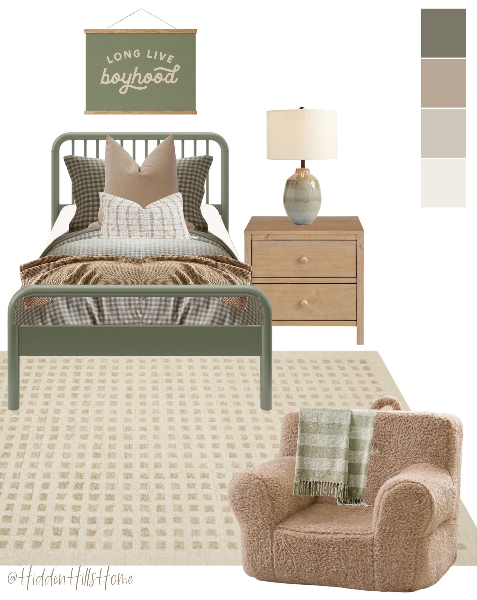 Boys bedroom decor mood board, boys room design, home decor ideas, kids bedroom, green boys bedroom inspiration, twin bed, Sage green boys room #boys

#LTKHome #LTKSaleAlert #LTKKids