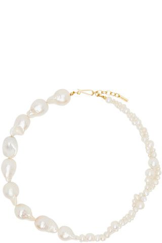 Completedworks - White Parade of Possibilities Pearl Necklace | SSENSE