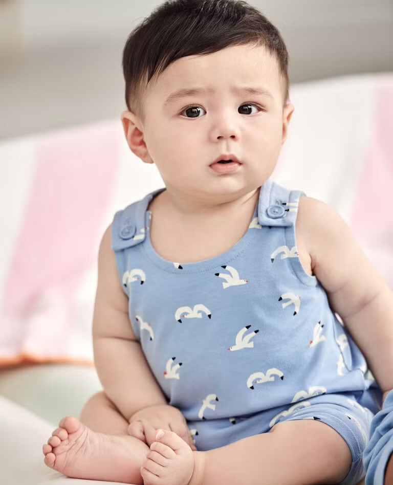 Baby Sleeveless Shortie Romper | Hanna Andersson