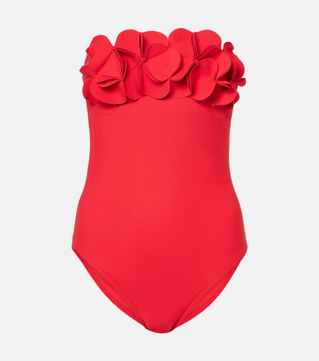 Tess floral-appliqué bandeau swimsuit | Mytheresa (US/CA)