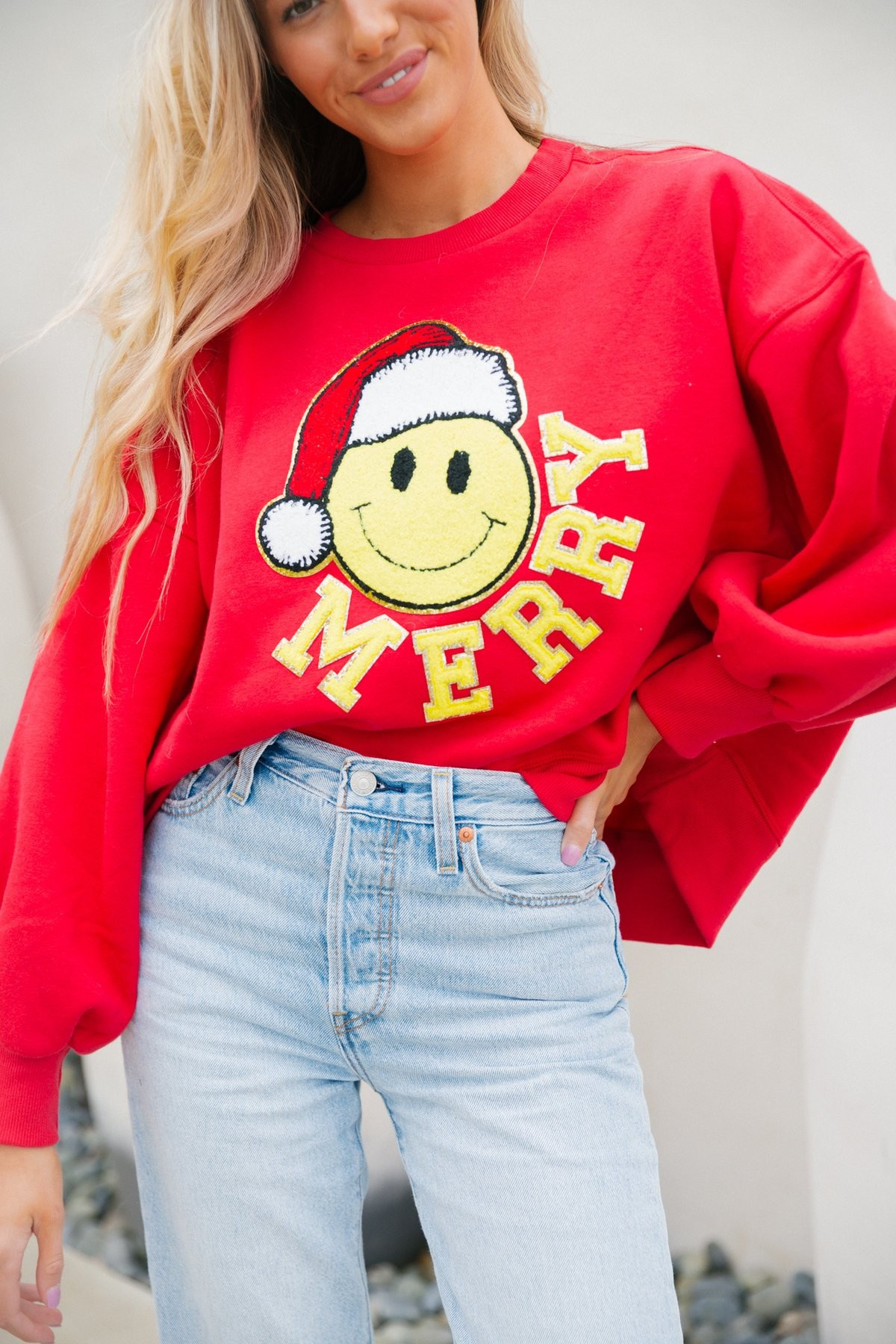 FEELIN' MERRY & SMILEY PULLOVER | Judith March