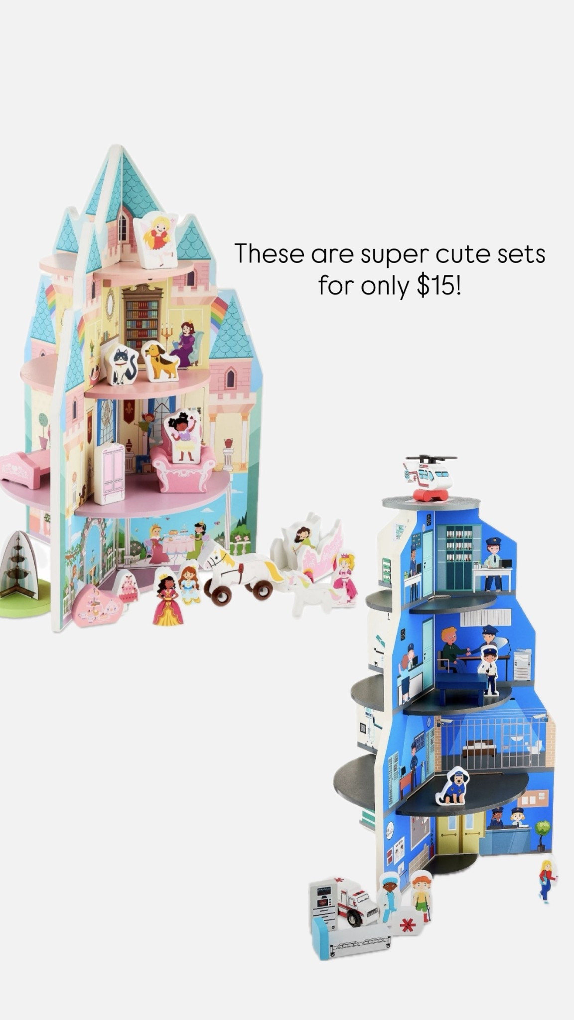 Cute wooden playsets for boys and girls! Only $15!

#LTKKids #LTKGiftGuide #LTKCyberWeek