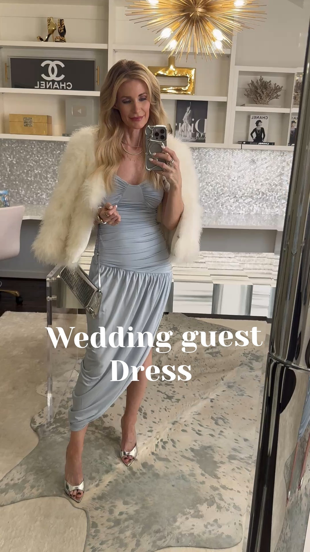 This baby blue strapless wedding guest dress is the dreamiest spring midi with a feminine silhouette and tasteful side slit. It’s polished but subtly sexy for weddings or cocktail events — I’m wearing an XS and it fits TTS. 

 #LTKSeasonal #LTKOver40 #LTKWedding