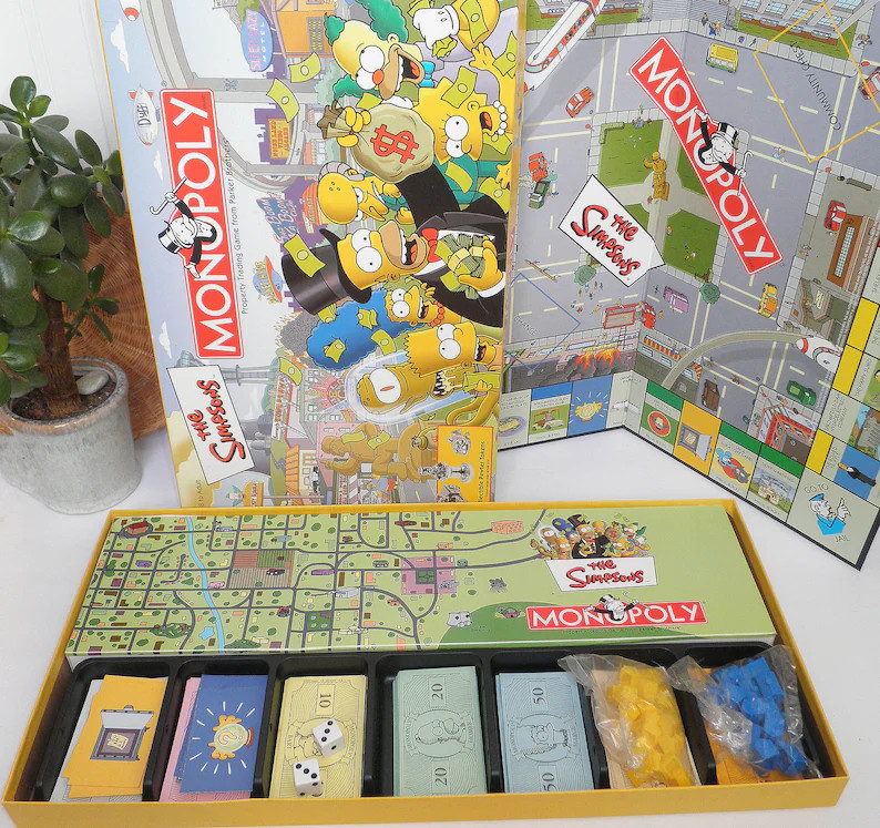 Vintage the Simpsons Special Edition MONOPOLY Bart Lisa Maggie Marge Homer Board Game 2000 Nostal... | Etsy (US)