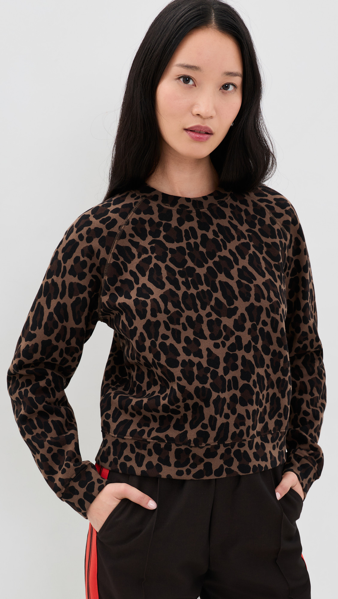 Clare V. Le Court Sweatshirt Fawn XL | Shopbop