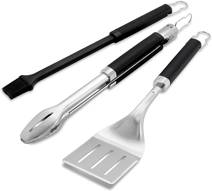 Weber Precision 3-Piece Grilling Tool Set, Stainless Steel | Amazon (US)
