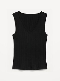 Rib-Knit V-Neck Tank Top for Women | Old Navy (US)