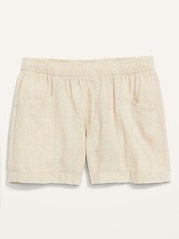 High-Waisted Linen Shorts for Women -- 3.5-inch inseam | Old Navy (US)