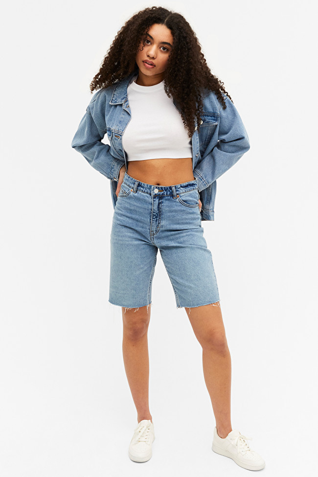 Short en denim bleu Bea | Monki