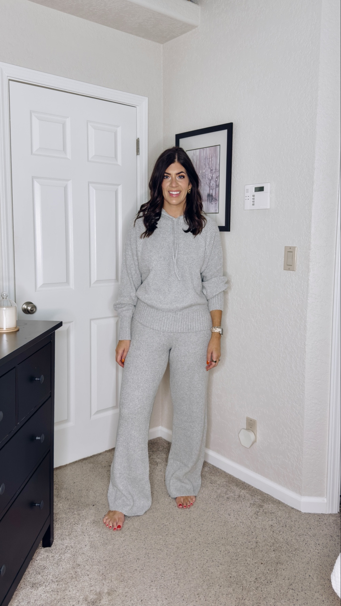 Old navy sale finds!
In a medium tall hooded lounge sweater
In a medium tall wide leg sweater lounge pant 

#LTKMidsize #LTKTall #LTKSaleAlert