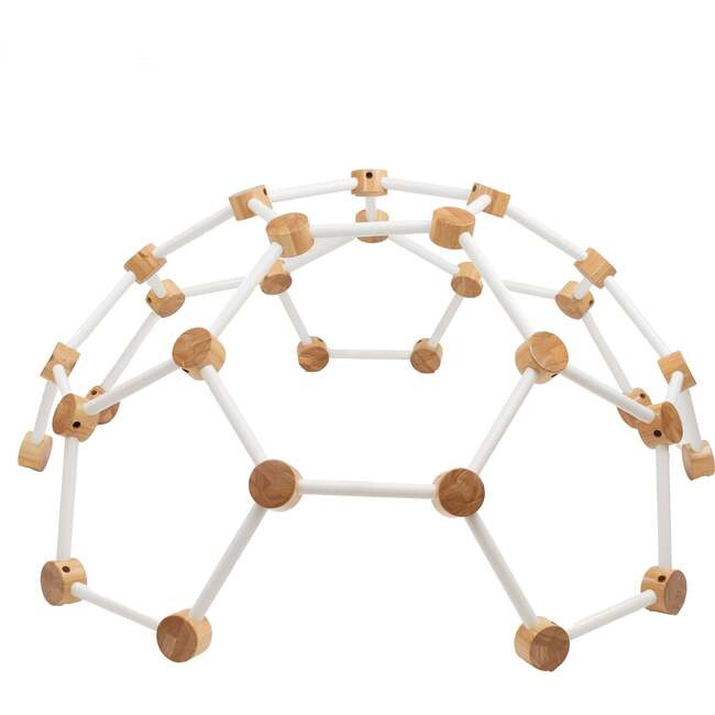 Activity Gyms | Indoor Climbing Gym - Medium, Soft (White w/Natural, Size Kid) Little Partners | Maisonette | Maisonette