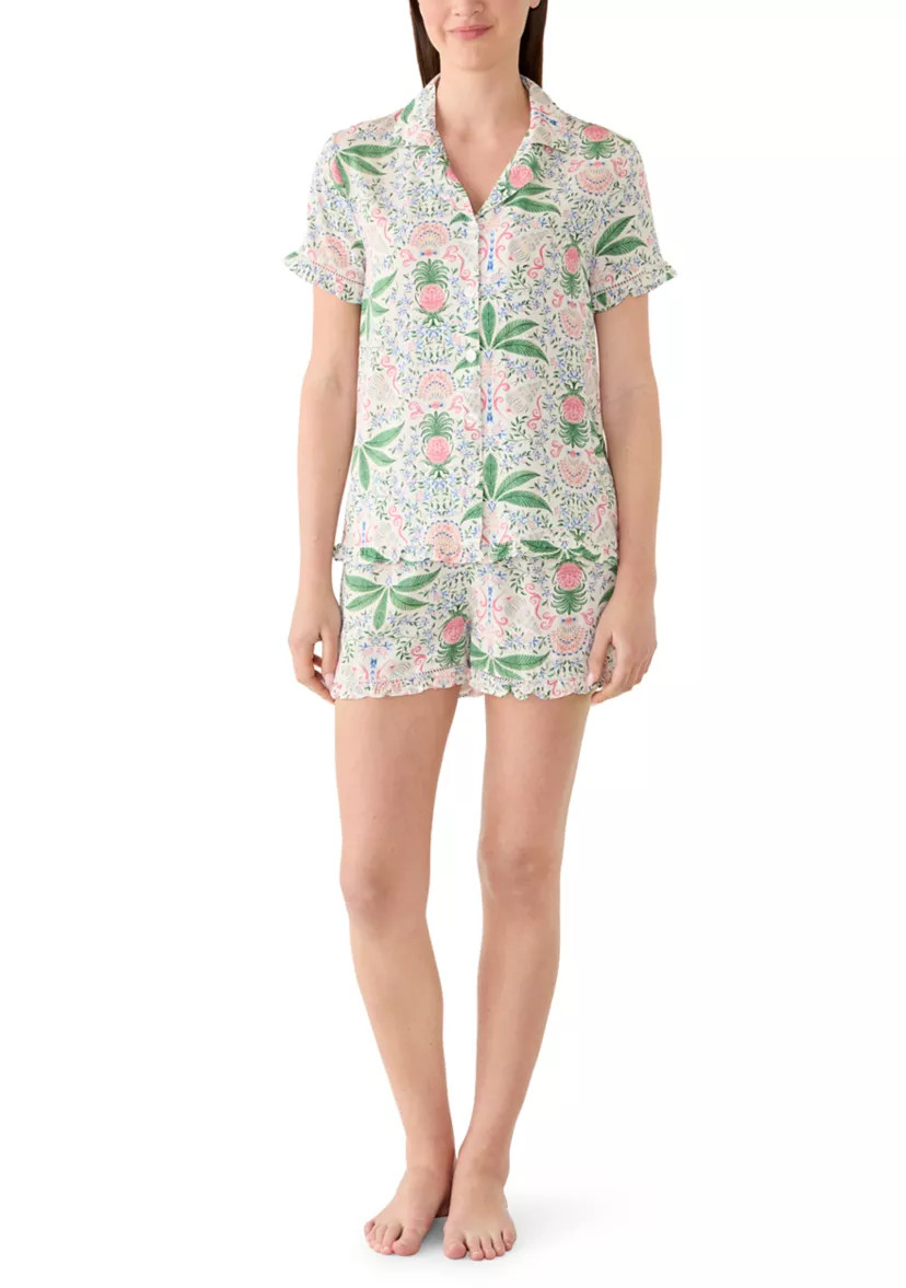 Women's Print Shirt and Shorts Set | Belk