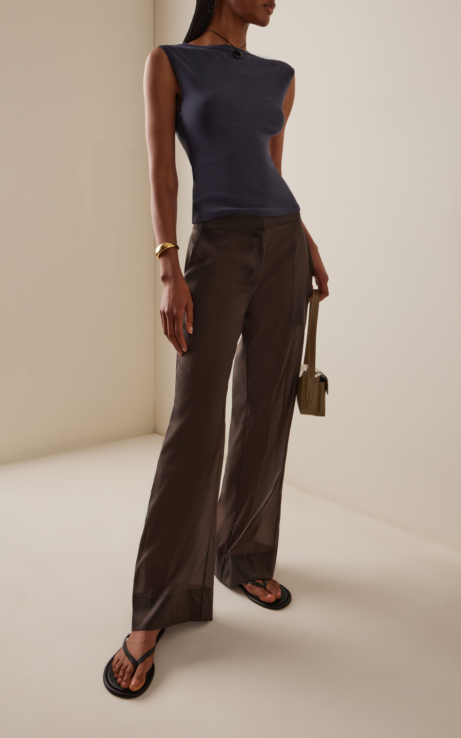 Silk-Blend Organza Wide-Leg Pants | Moda Operandi (Global)