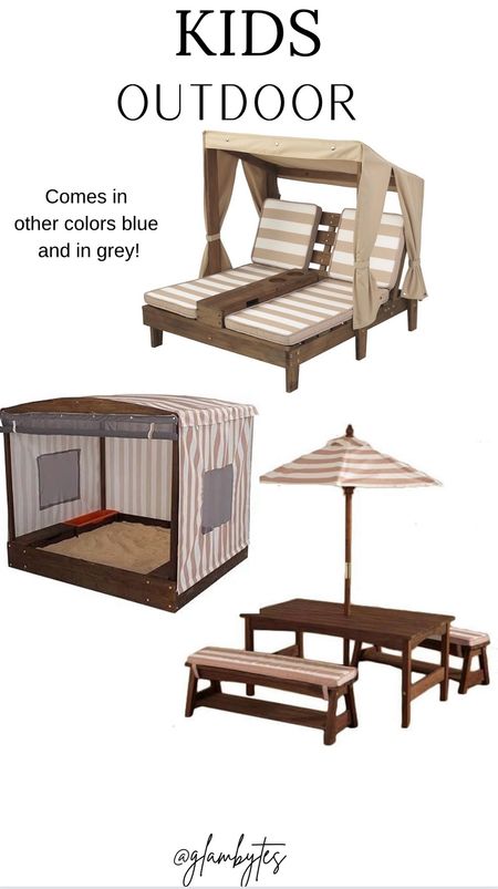 Kids out for chaise lounge, picnic table, sandbox, summer, distract 

#LTKkids #LTKhome