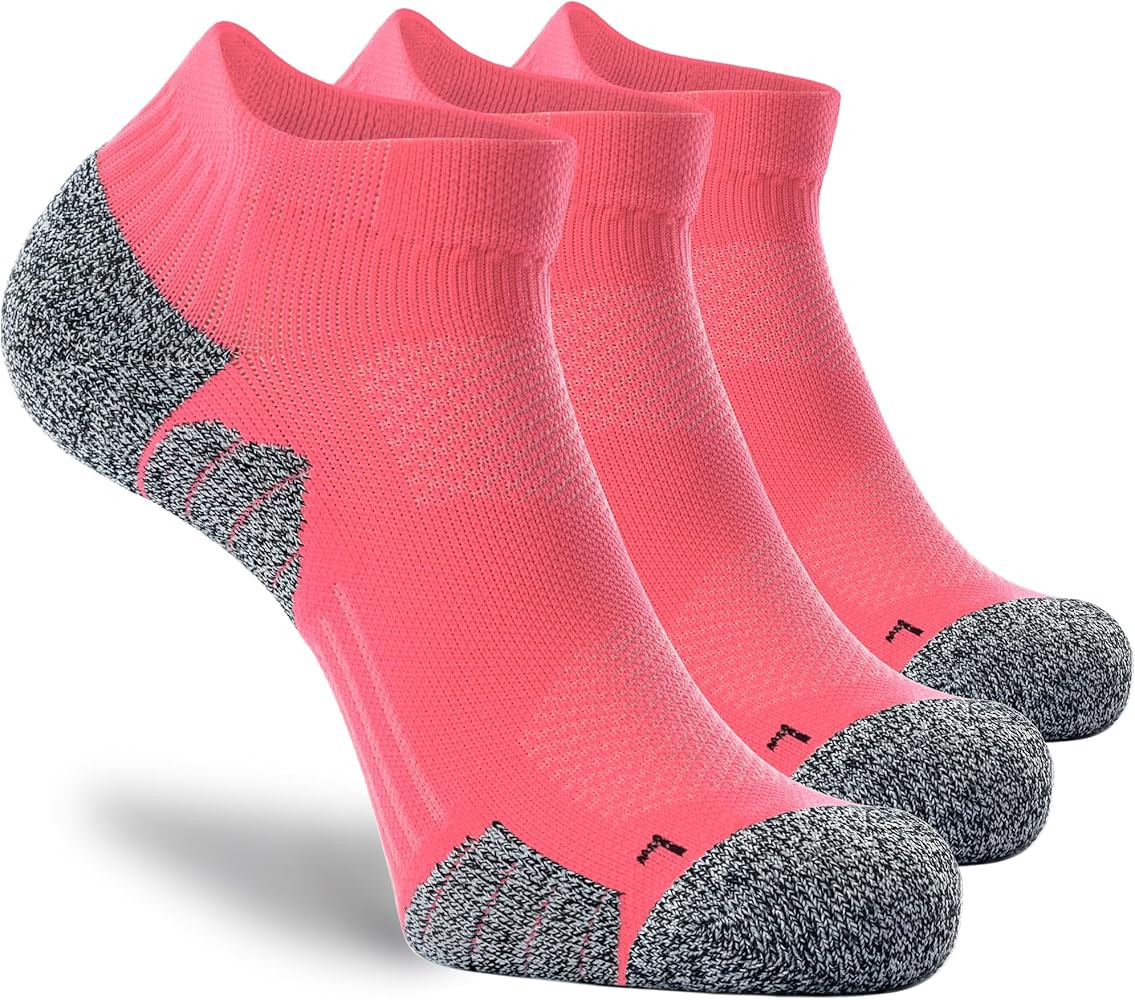CWVLC Unisex Cushioned Compression Athletic Ankle Socks Multipack | Amazon (US)