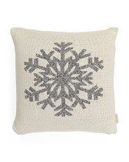 20x20 Snowflake Stripe Pillow | Marshalls