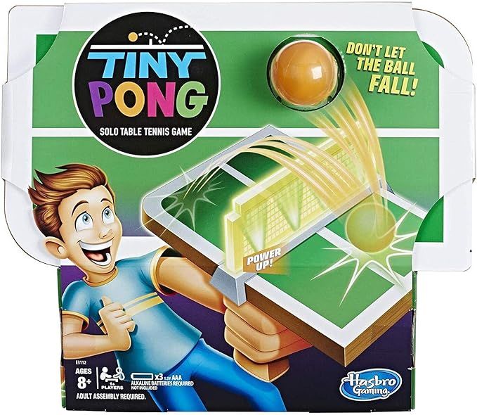 Tiny Pong Solo Table Tennis Kids Electronic Handheld Game Ages 8 and Up | Amazon (US)
