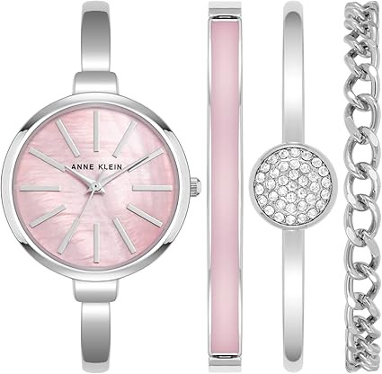 Anne Klein Women's Bangle Watch and Bracelet Set | Amazon (US)