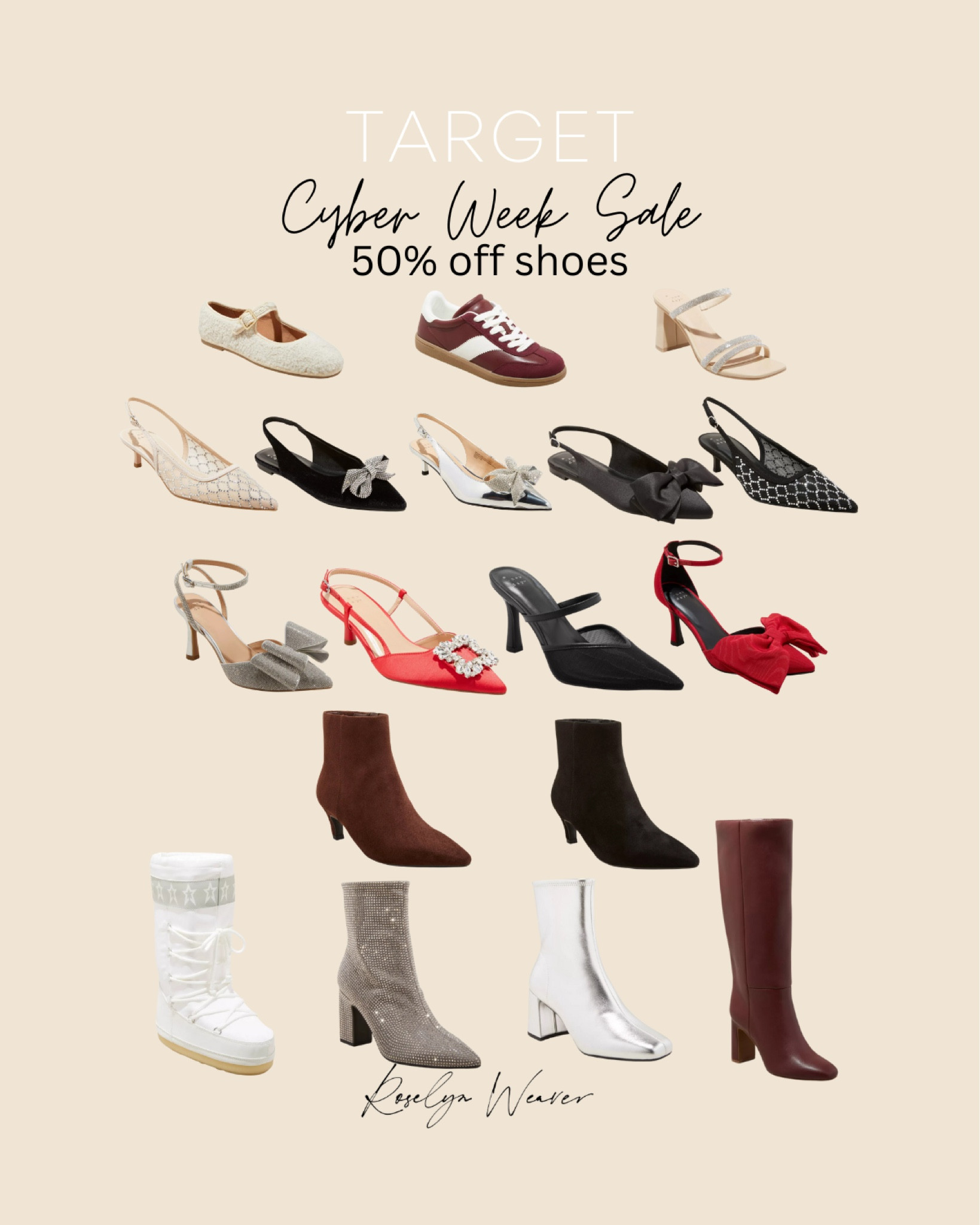 50% off all shoes for cyber week at Target 

#LTKSaleAlert #LTKCyberWeek #LTKShoeCrush
