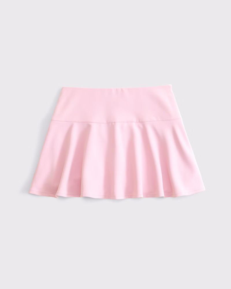 High Rise Flirty Drop-Waist Mini Skort | Abercrombie & Fitch (US)
