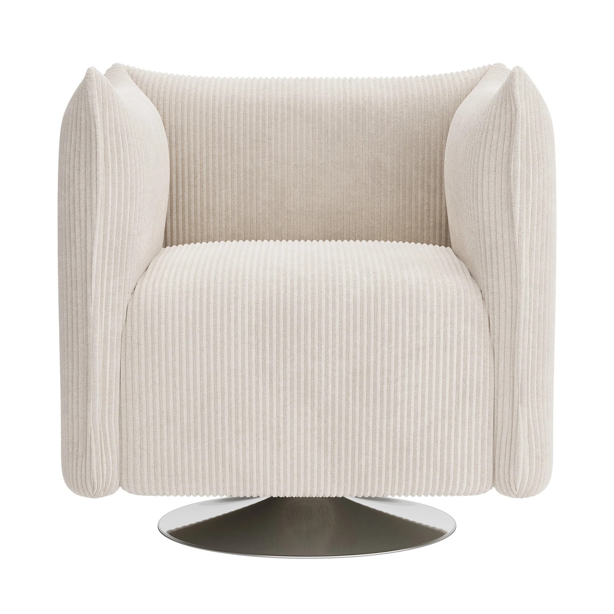 Khortny Upholstered Swivel Barrel Chair | Wayfair North America