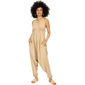 likemary Jumpsuits for Women - Comfortable & Sexy Onesie Halter Jumpsuit - One Size Rompers with ... | Amazon (US)