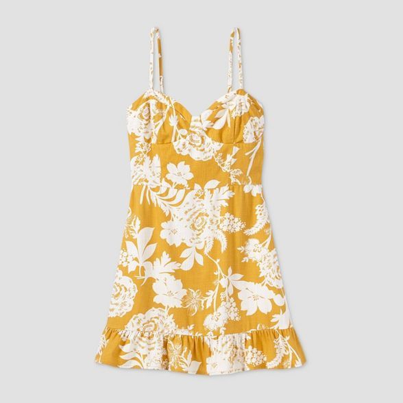 Women's Floral Print Sleeveless Ruffle Cup Dress - Wild Fable™ | Target