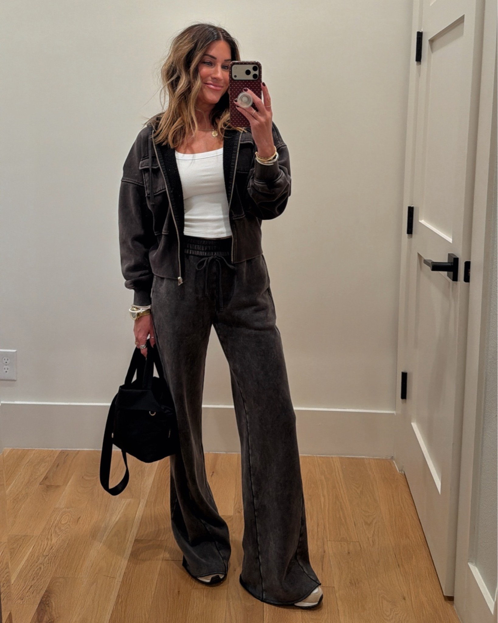 Sooo comfy and looks and feels much more expensive! // small zip up and xs bottoms.

#LTKootd #LTKgrwm #LTKdayinmylife