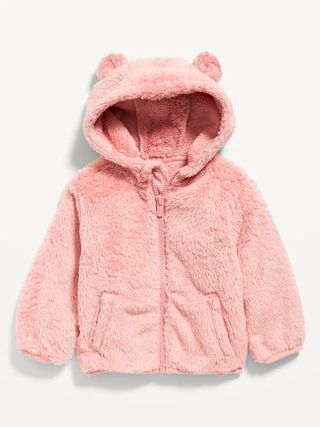 Unisex Sherpa Critter Zip-Front Hooded Jacket for Baby | Old Navy (US)