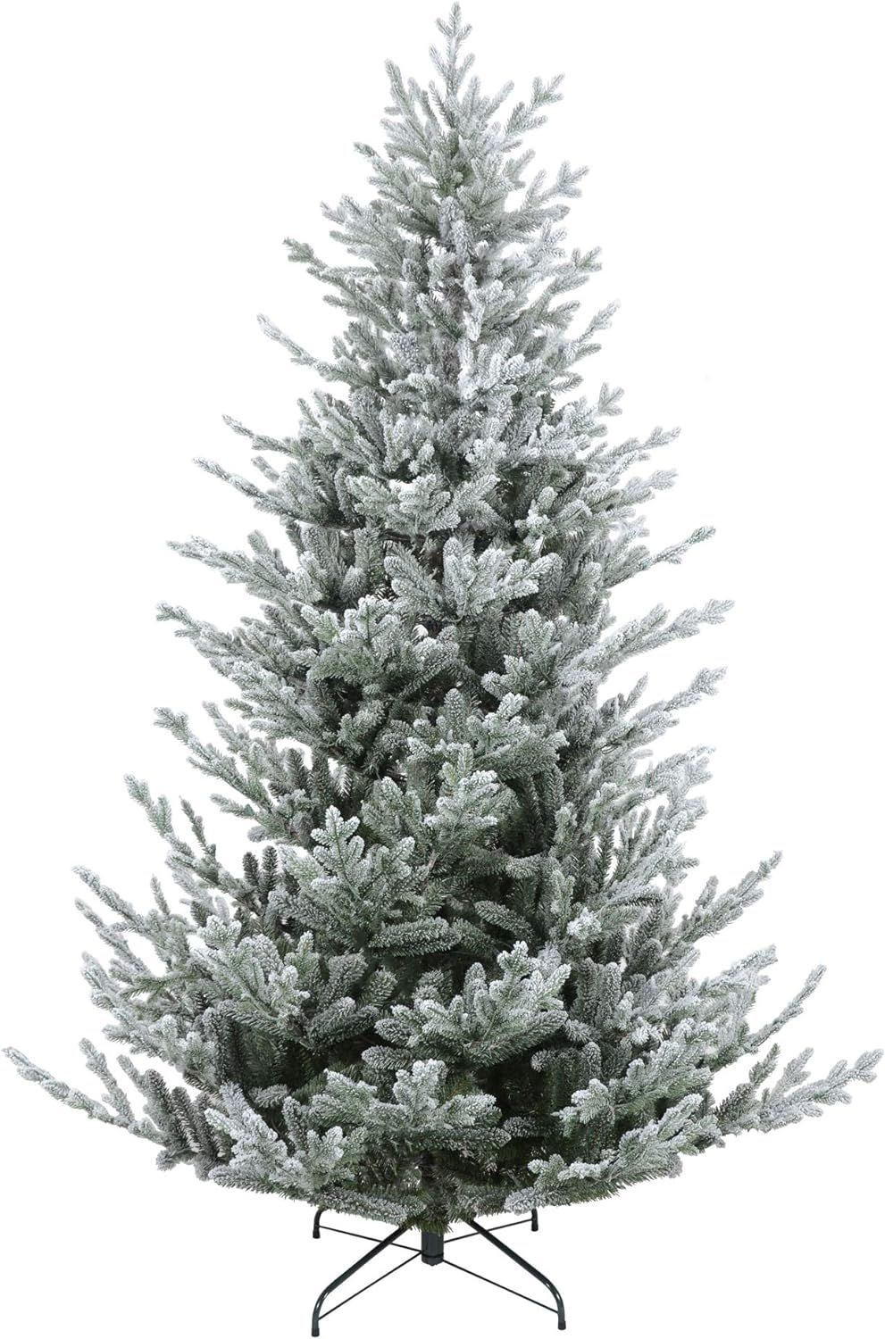 Northlight 7.5' Flocked Little River Fir Artificial Christmas Tree - Unlit | Amazon (US)