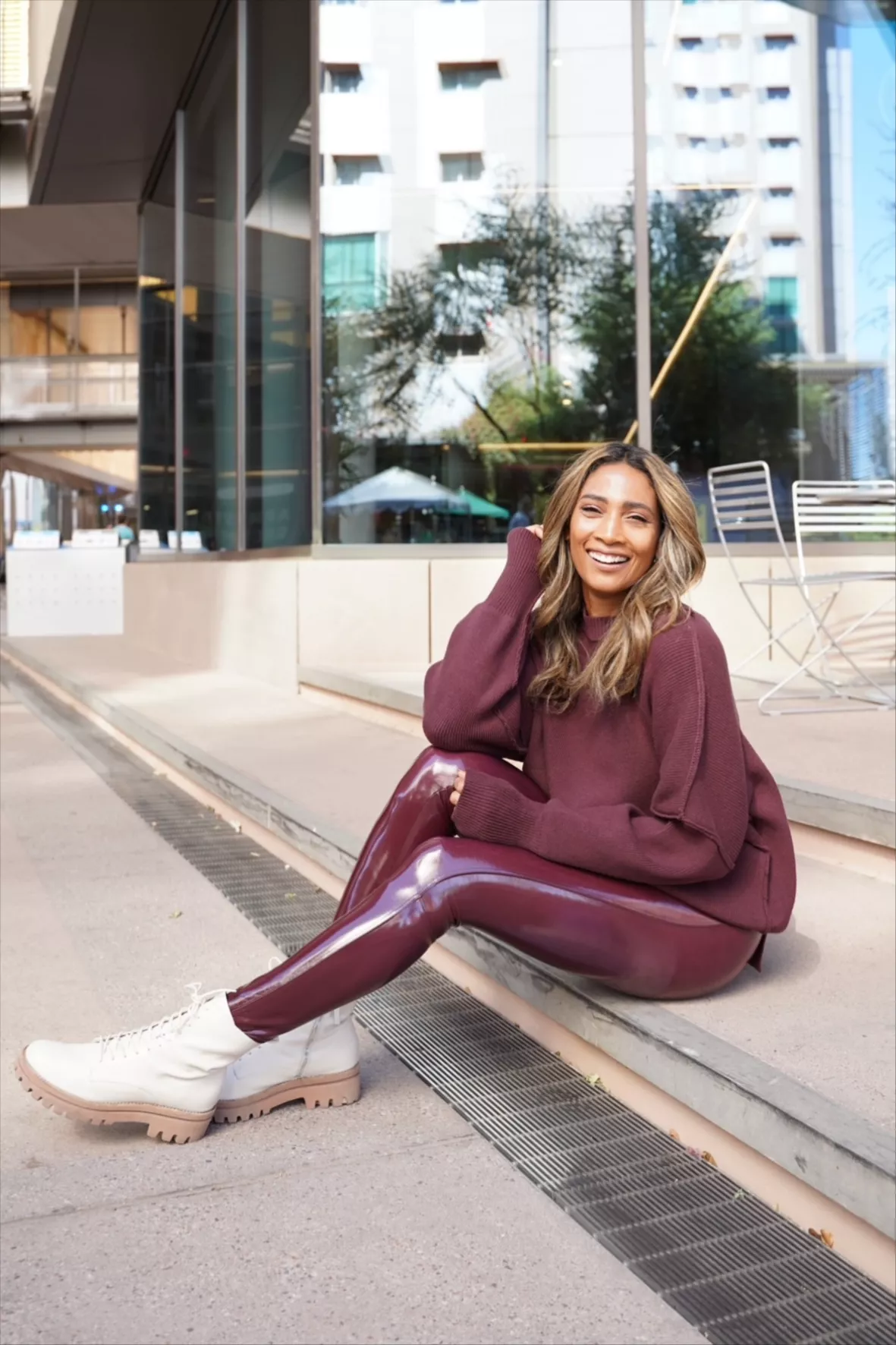 Faux Patent Leather Leggings in … curated on LTK