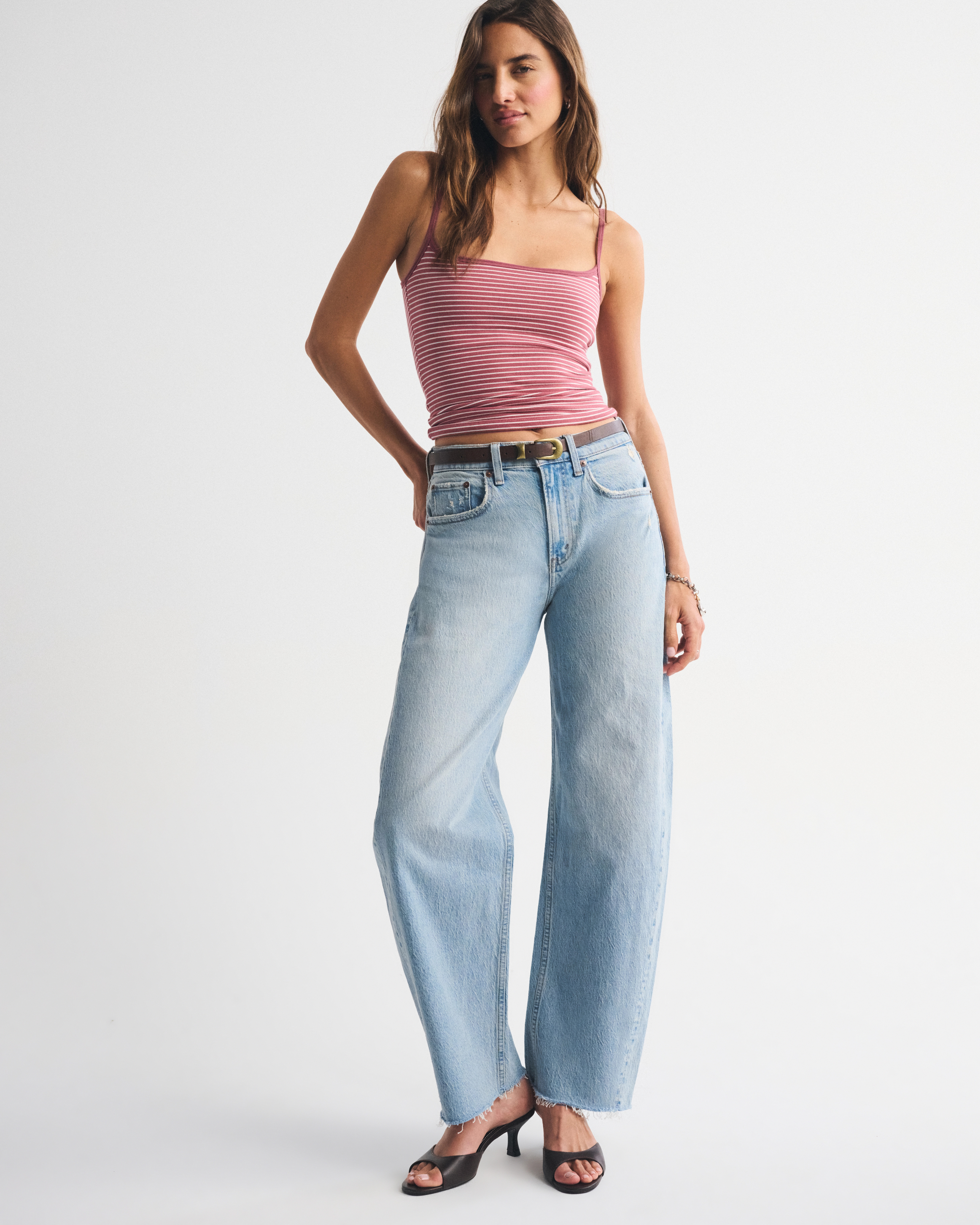 High Rise Barrel Jean | Abercrombie & Fitch (US)
