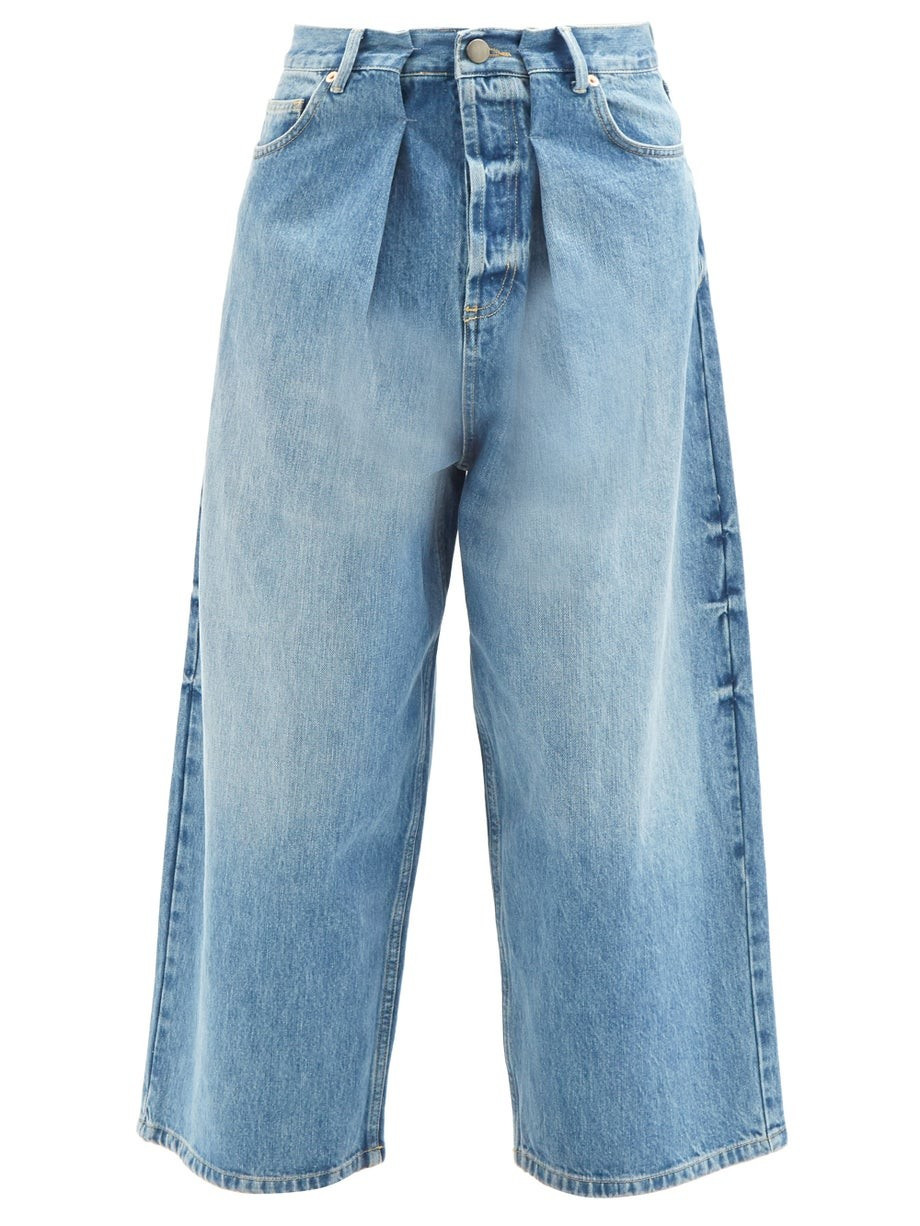Extra Fold organic-cotton blend wide-leg jeans | Raey | Matches (US)